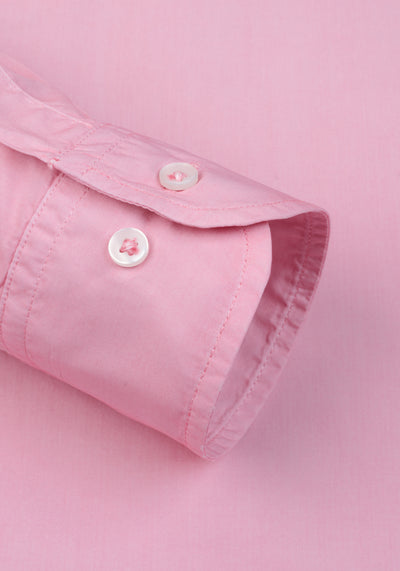 Powder Pink Piece-Dyed Shirt