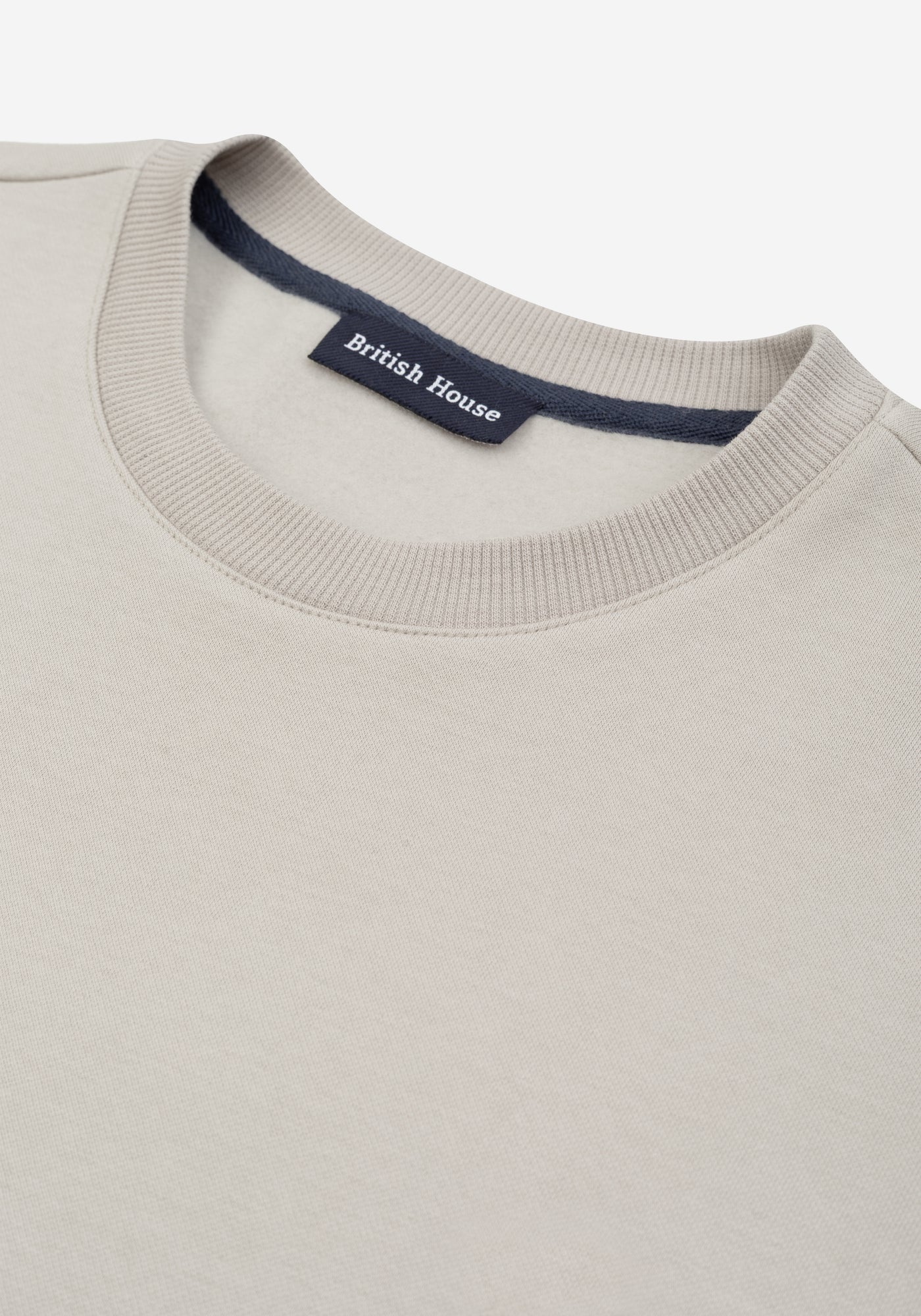 Ash Beige Cotton Sweatshirt