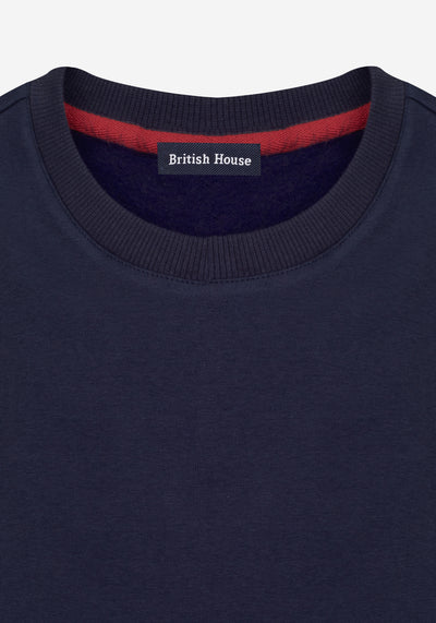 Midnight Navy Cotton Sweatshirt