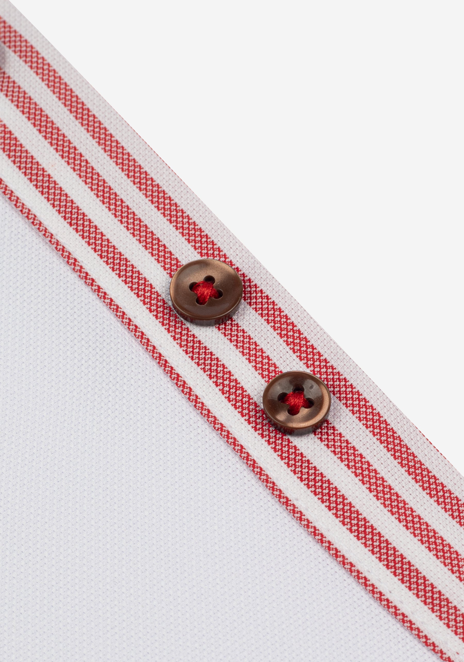 White Bloom Red Soft Oxford Shirt