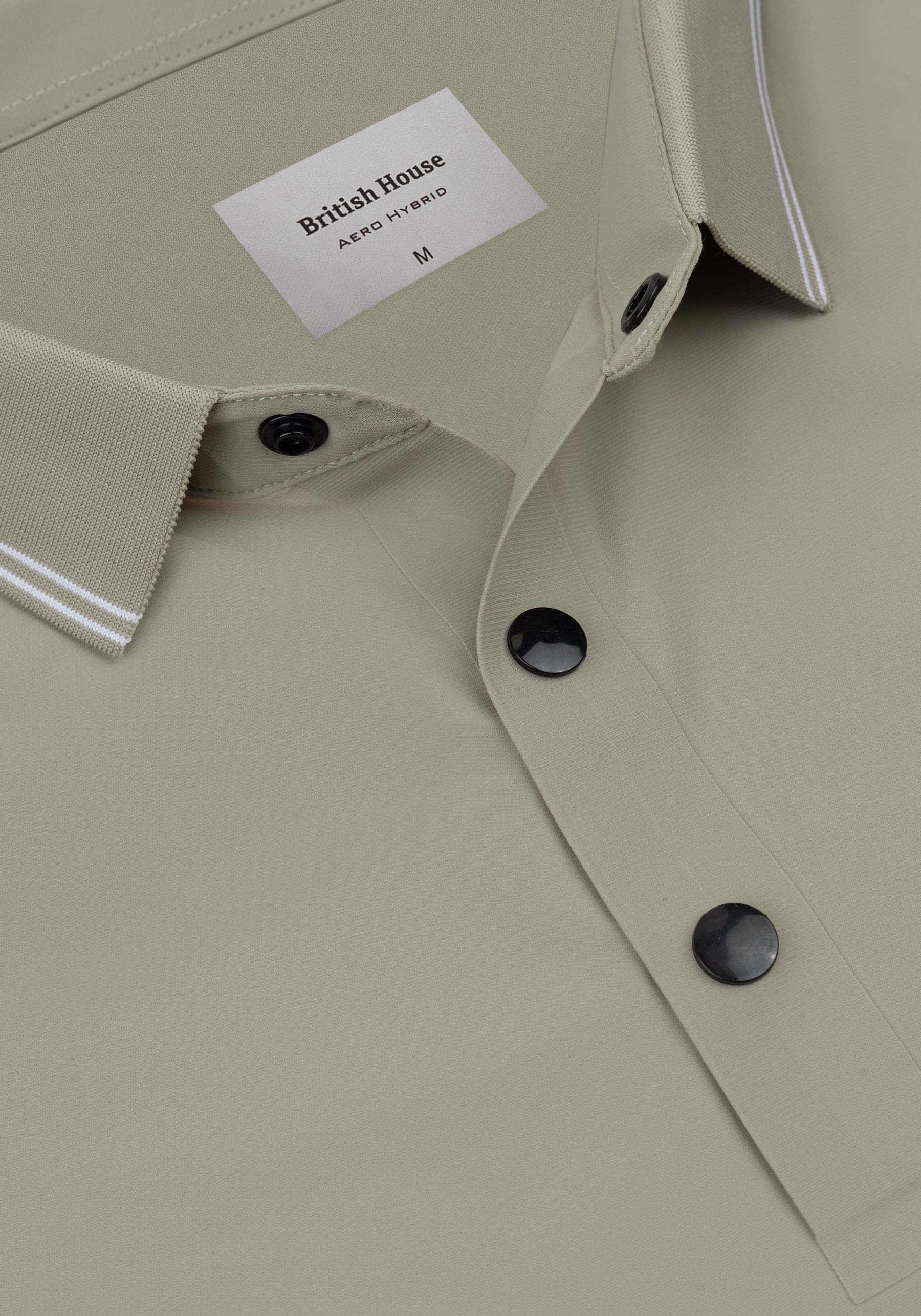 Dull Beige Aero-Hybrid Polo Shirt