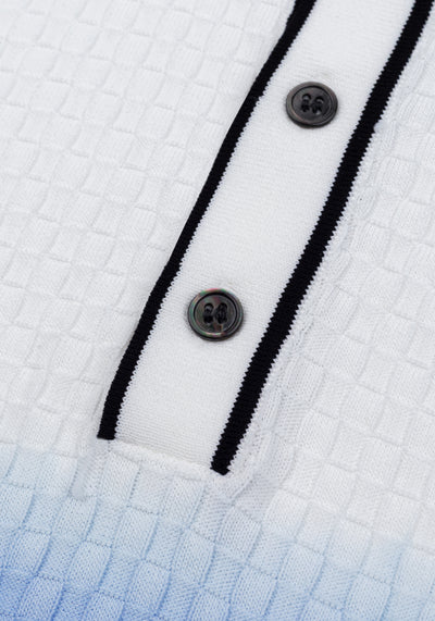 Skyfade White Polyamide Knitted Polo Shirt