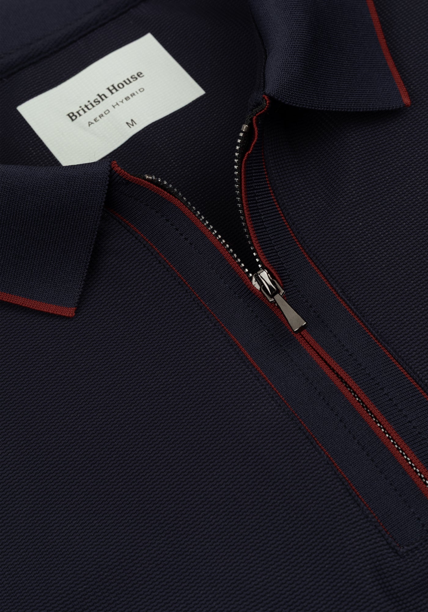 Crimson Navy Aero-Hybrid Polo Shirt
