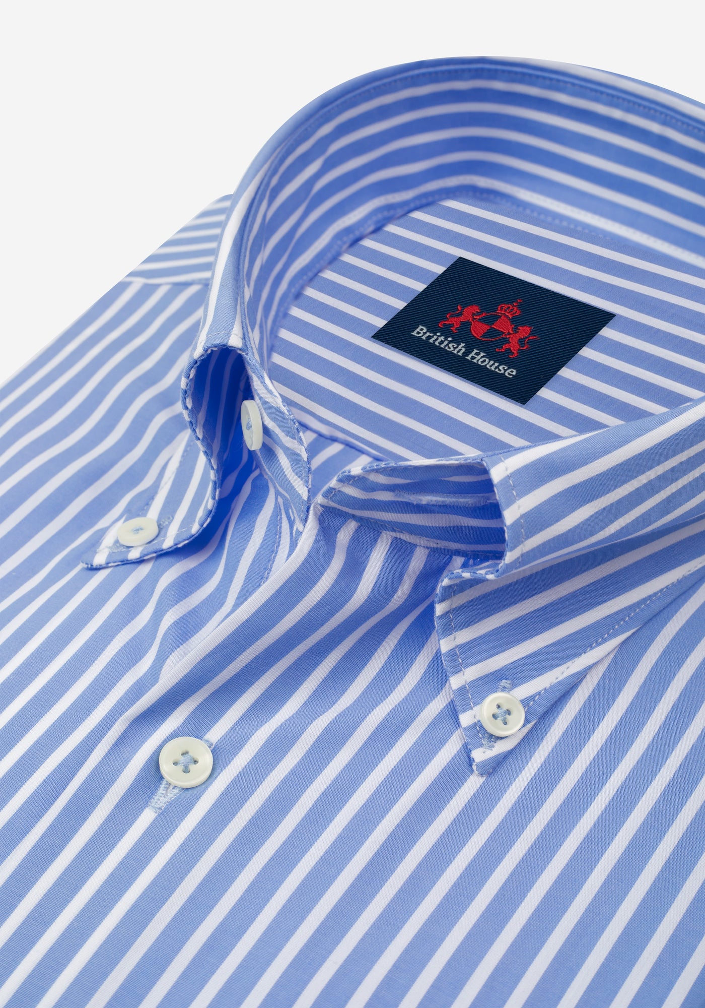 Lagoon Blue Stripe Poplin Shirt
