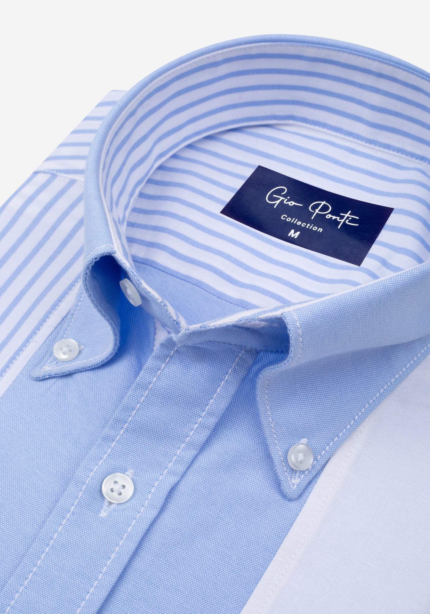 Sky Blue Tri-Tone Oxford Shirt