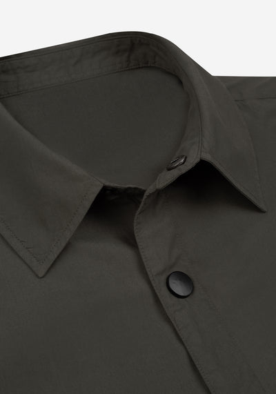 Shadow Olive Paper Touch Overshirt