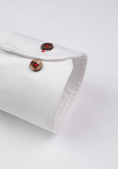 White Bloom Red Soft Oxford Shirt