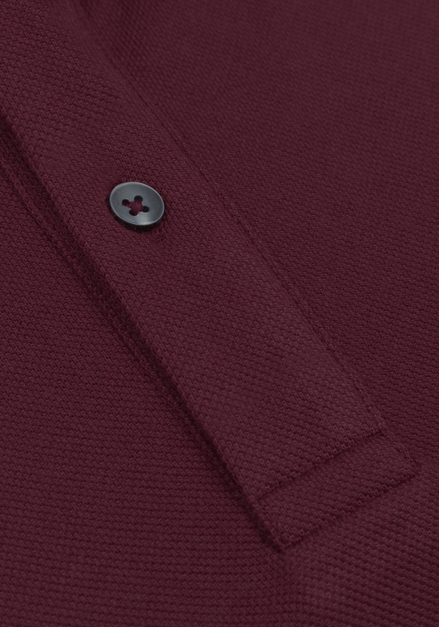 Deep Burgundy Cotton Polo Shirt