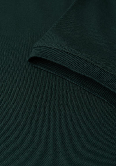 Forest Green Cotton Polo Shirt