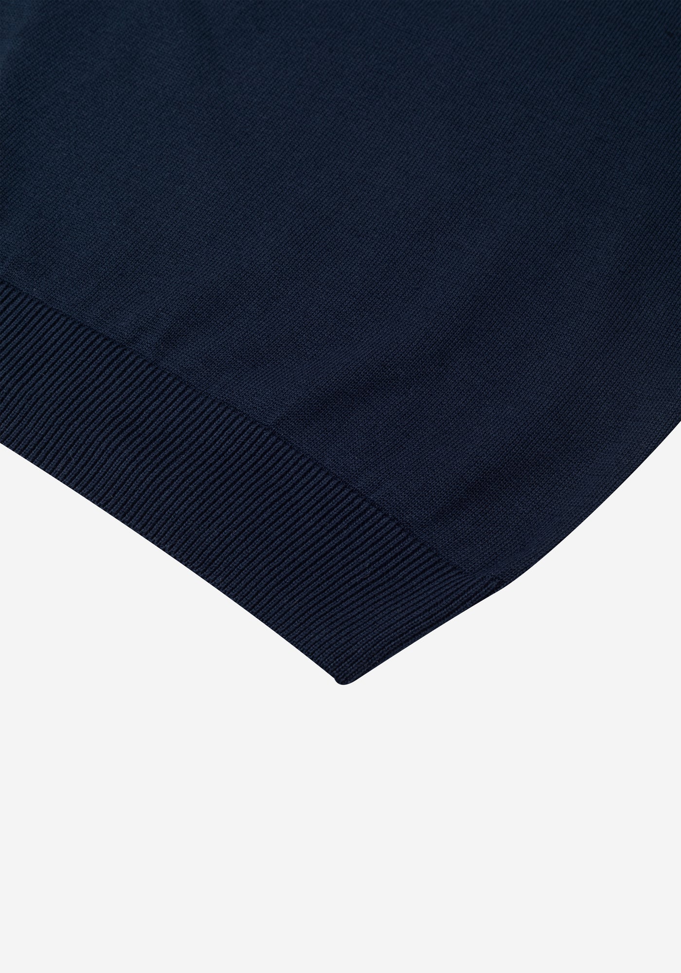 Sapphire Navy Quarter-Zip Cotton Pullover