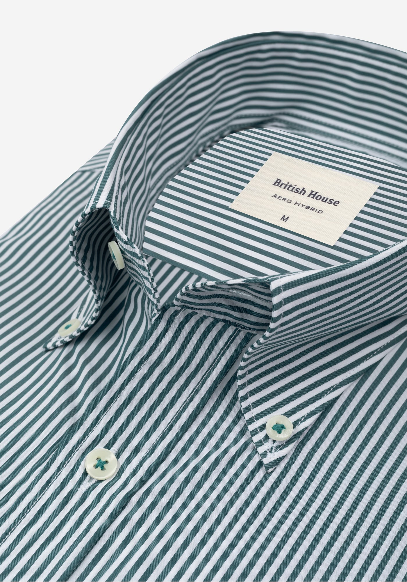 Emerald Green Stripe Aero-Hybrid Shirt