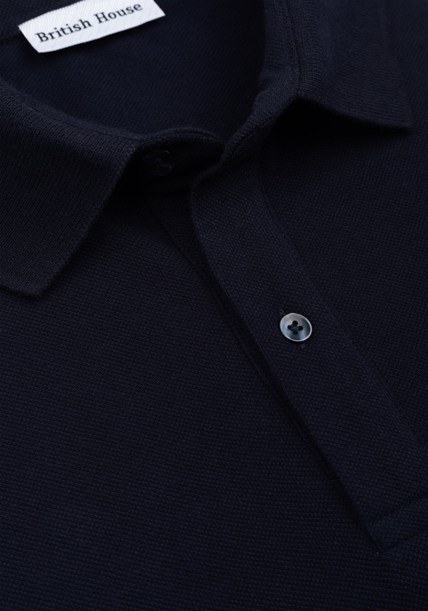 Eclipse Navy Cotton Polo Shirt