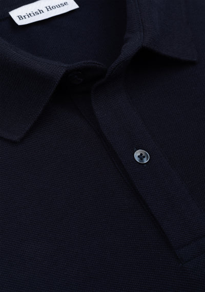 Eclipse Navy Cotton Polo Shirt