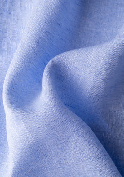 Polar Blue Washed Belgian Linen Shirt