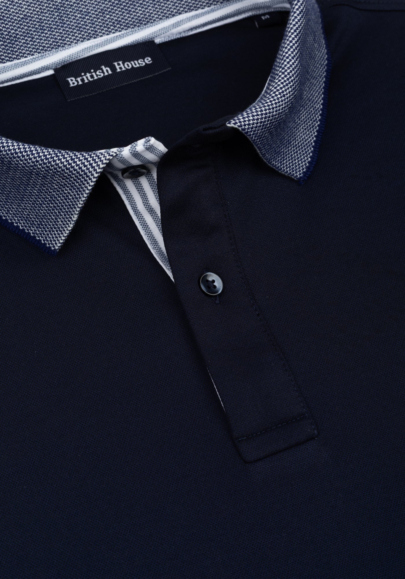 Harbor Navy Cotton Polo Shirt