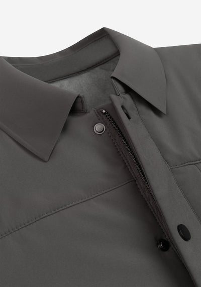 Shadow Olive Block-Tech Puffer Jacket