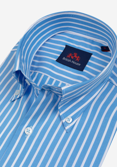 Breeze Blue Tencel Cotton Shirt