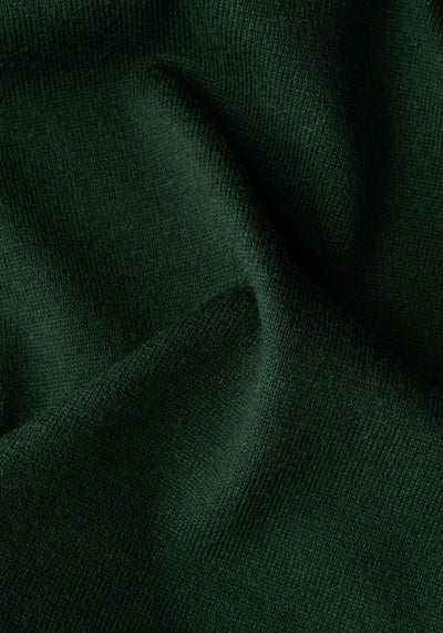 Leaf Green Merino Wool Blend Pullover