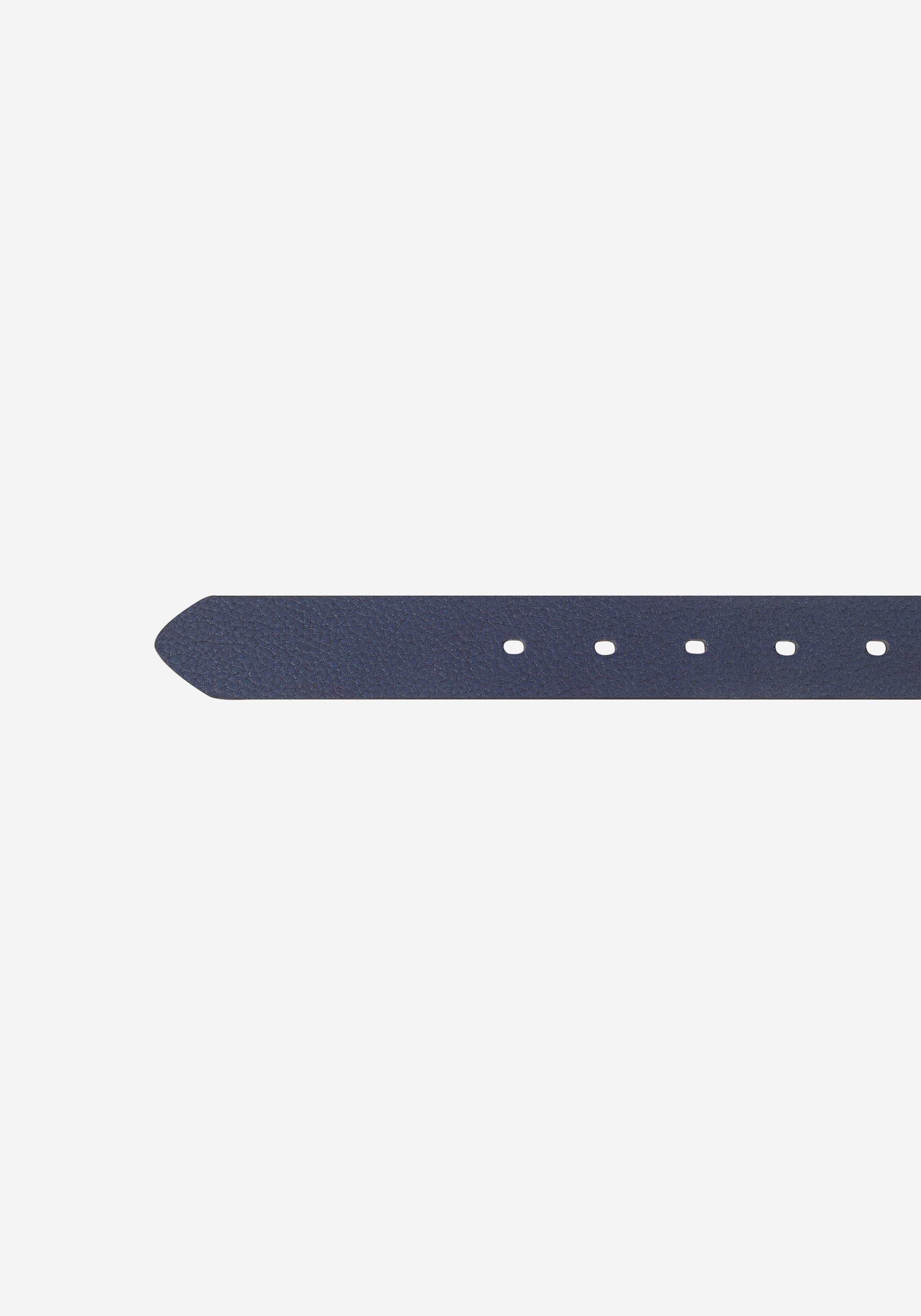 True Navy Leather Belt