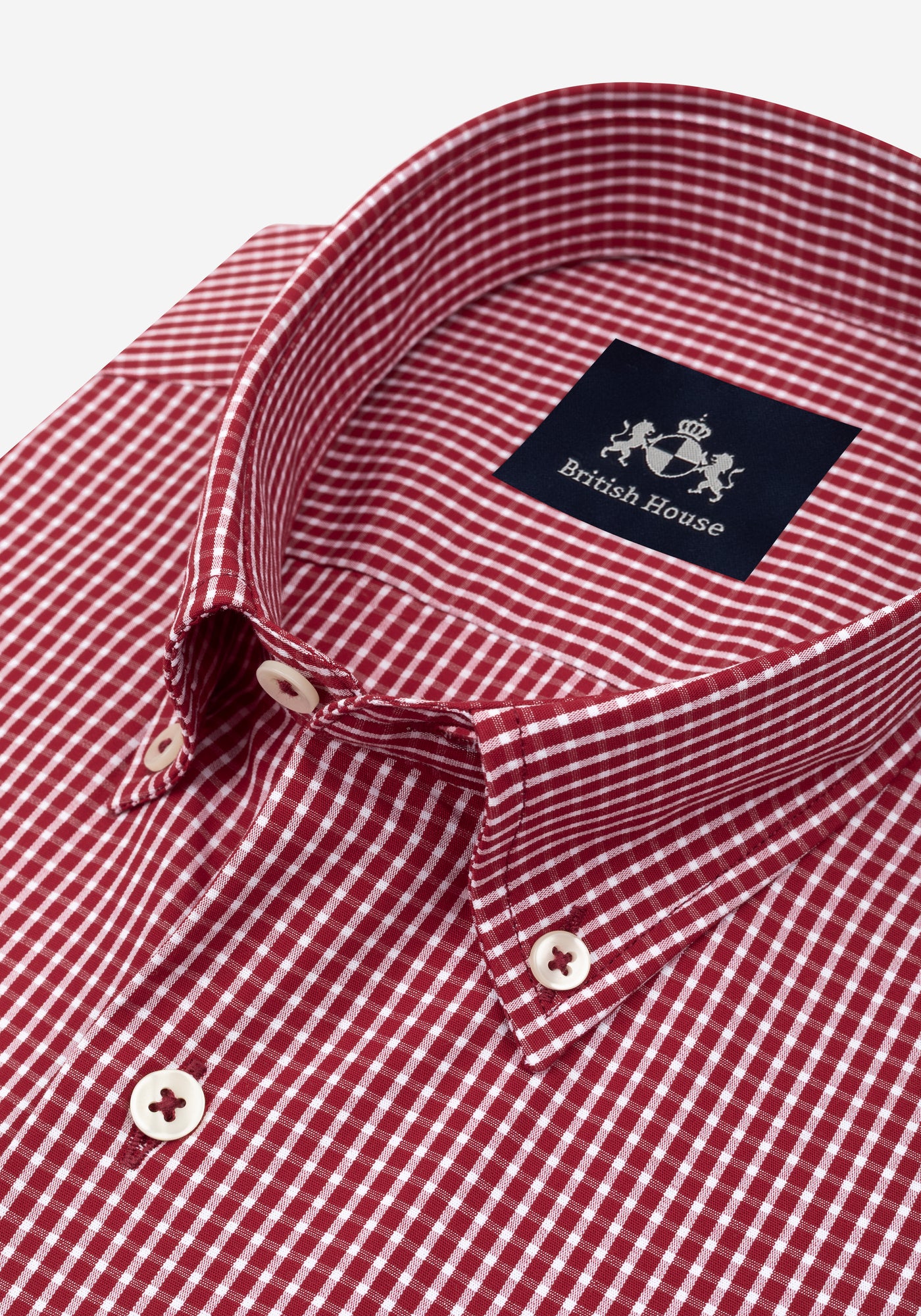 Regent Red Checked Poplin Shirt
