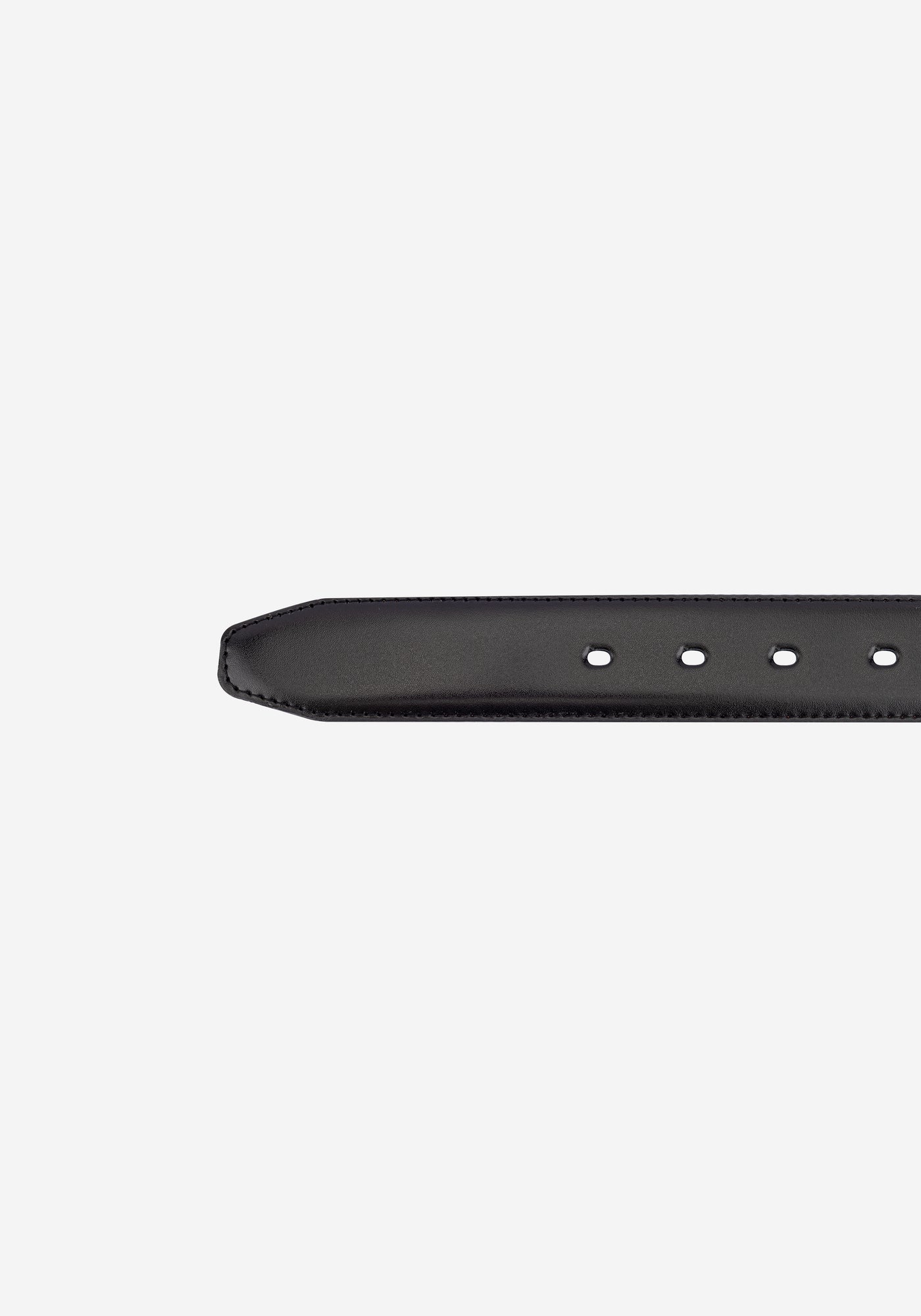 Metallic Black Spanish Genuine Leather Belt