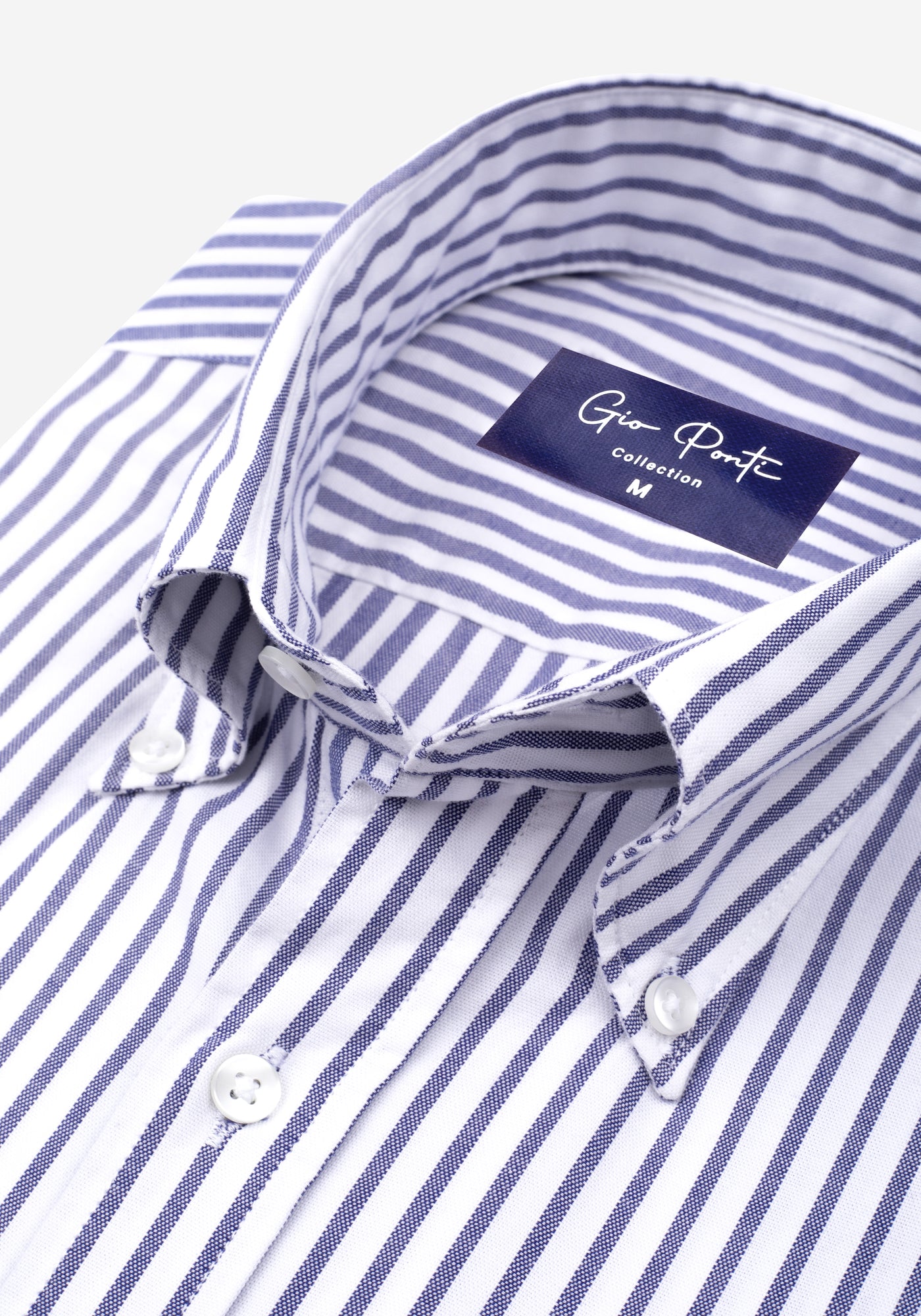 Indigo Blue Stripe Oxford Shirt