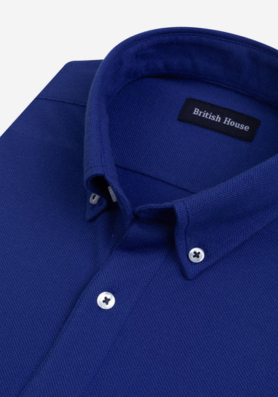 Royal Blue Piqué Shirt
