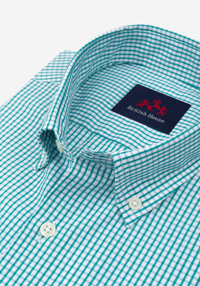 Capri Green Checked Poplin Shirt