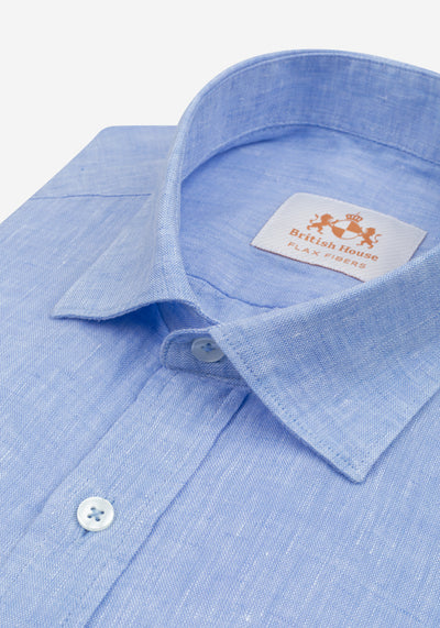 Bay Blue Belgian Linen Shirt