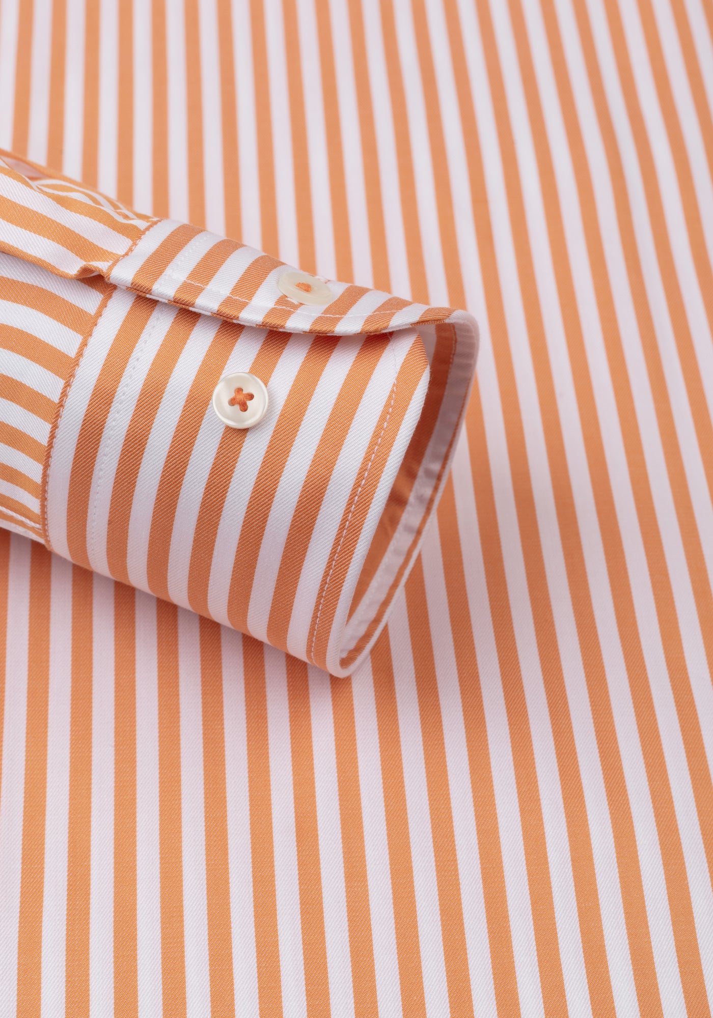 Amber Orange Stripe Signature Twill Shirt