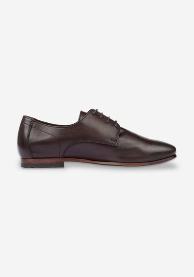 Mocha Brown Calf-Skin Leather Lace-up