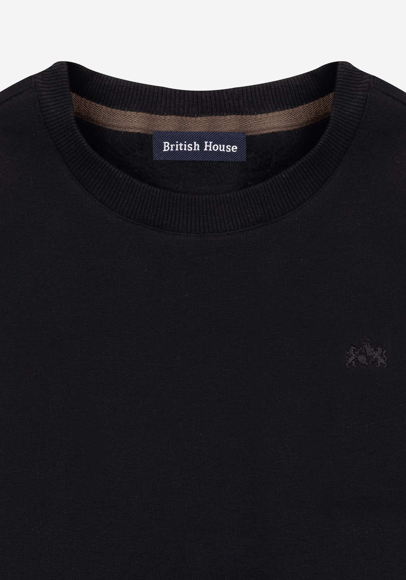 Pitch Black Cotton Sweatshirt