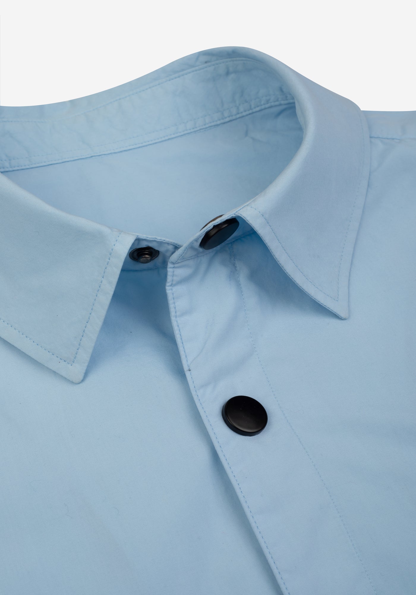 Powder Blue Paper Touch Overshirt