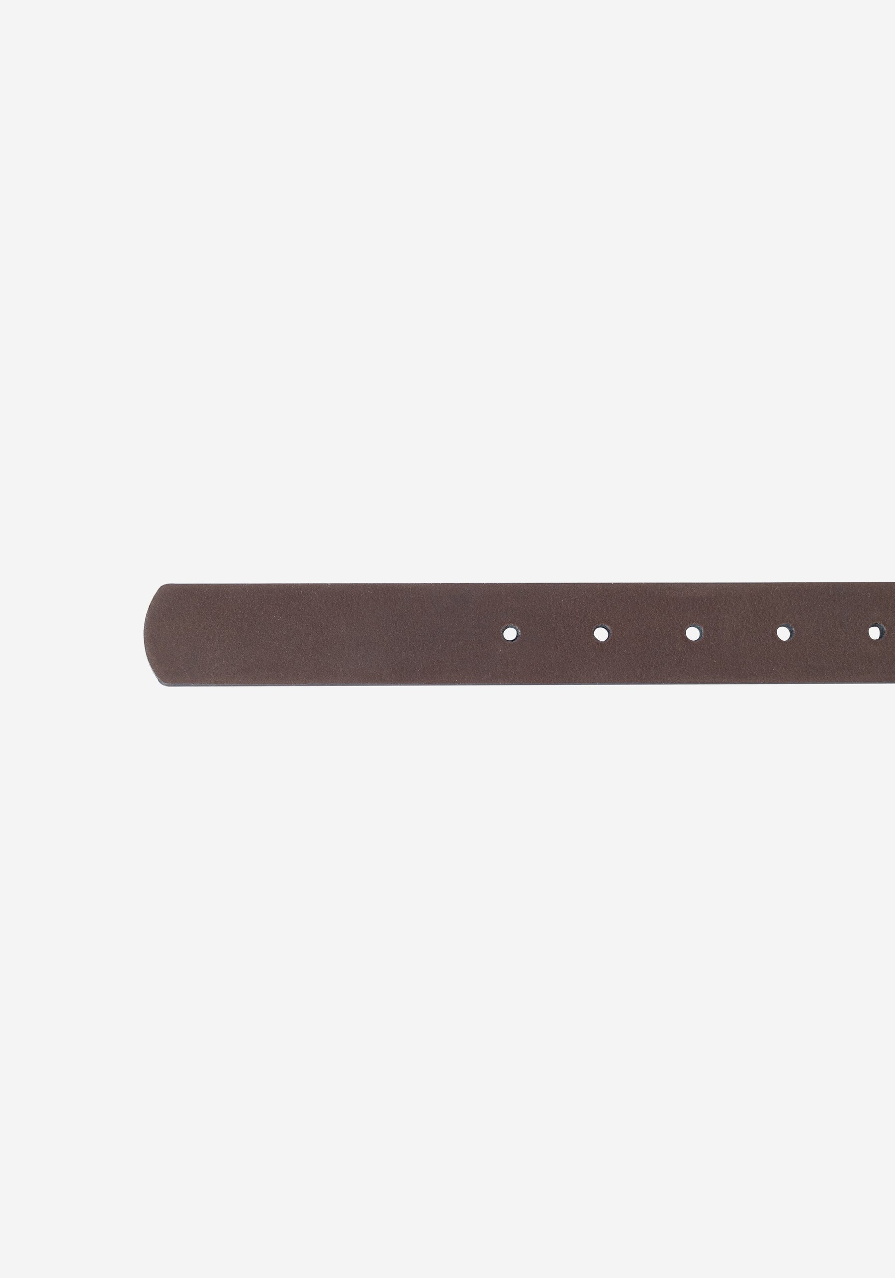 Wood Brown Leather Belt