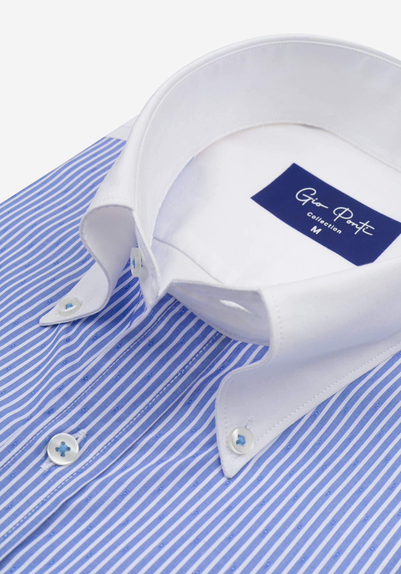 Sky Blue Stripe Dobby Shirt