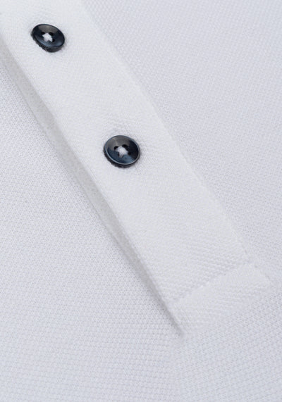 Dune White Cotton Polo Shirt