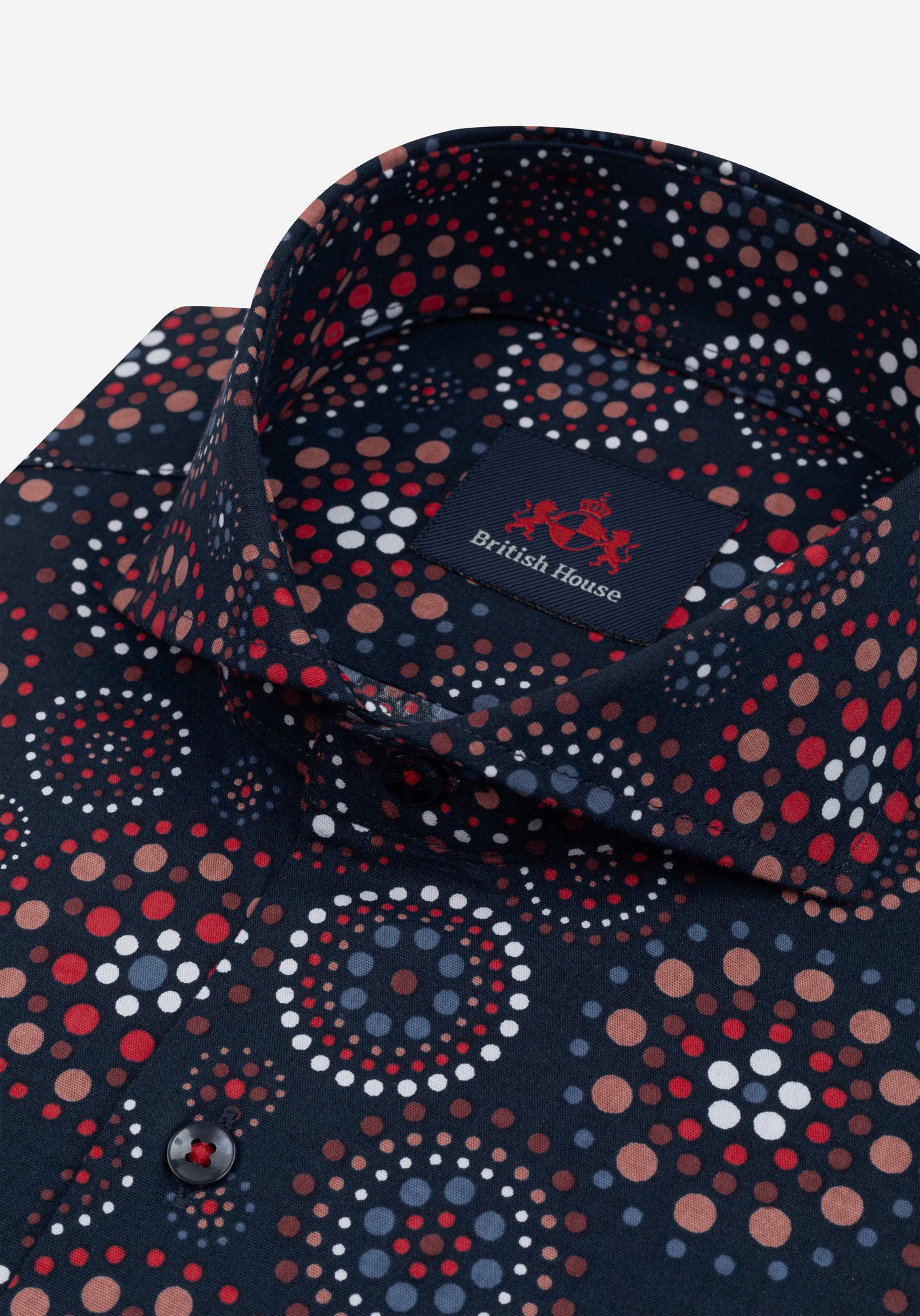 Parti-Colored Printed Poplin Shirt