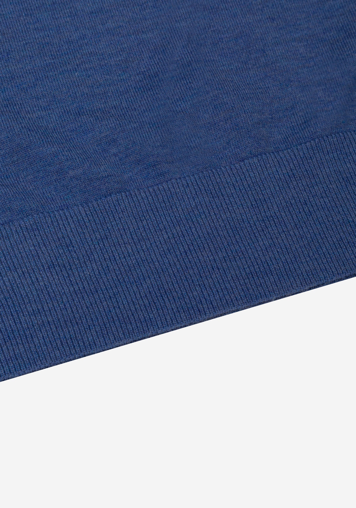 Polar Blue Merino Wool Blend Pullover