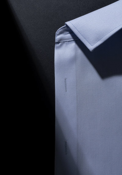 Giza 87 Cotton Dawn Blue Stripe Signature Twill Shirt
