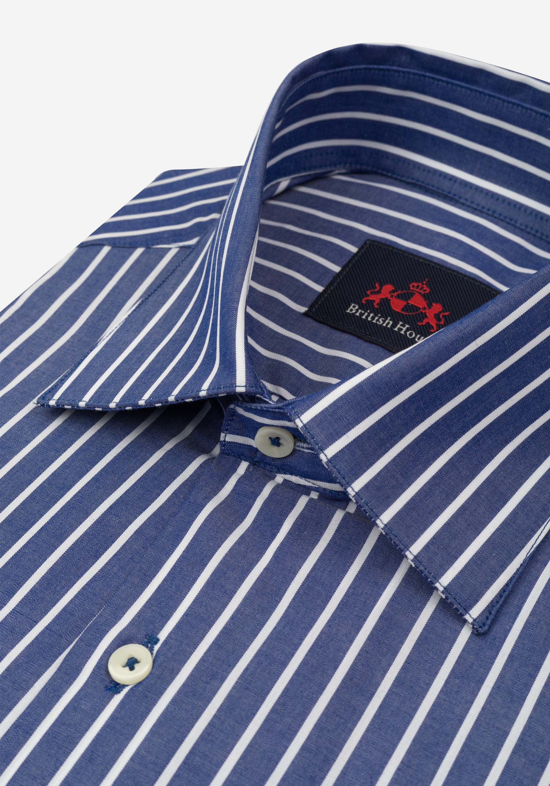 Regent Blue Stripe Poplin Shirt
