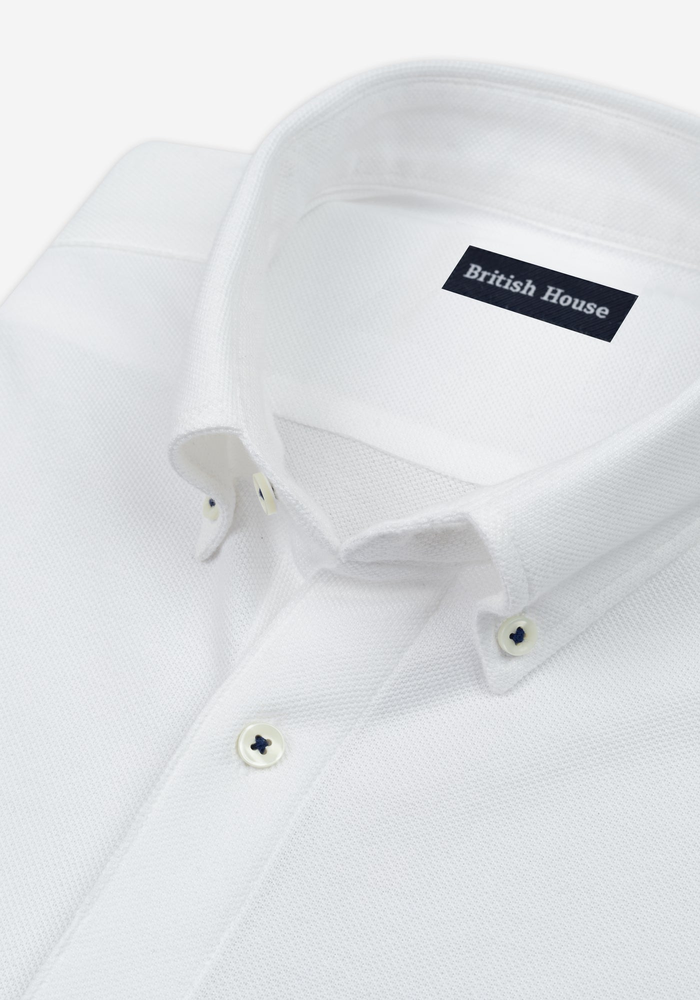 Mist White Piqué Shirt