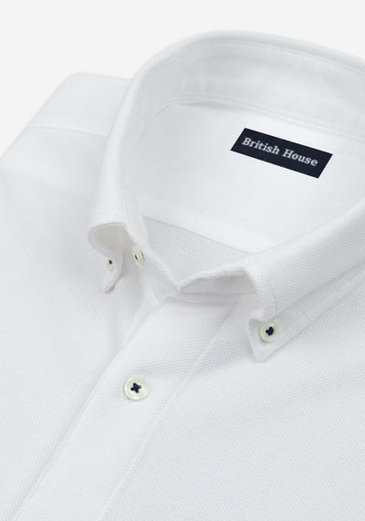 Mist White Piqué Shirt