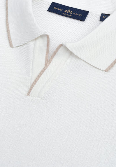 Off-White Knitted Polo Shirt