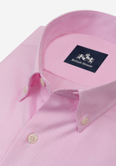 Fairy Rose Checked Mini Houndstooth Shirt