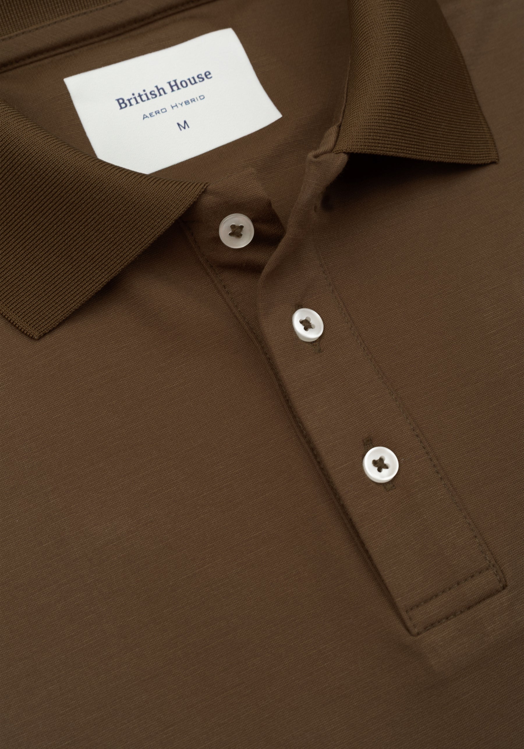 Cedar Brown Aero-Hybrid Polo Shirt