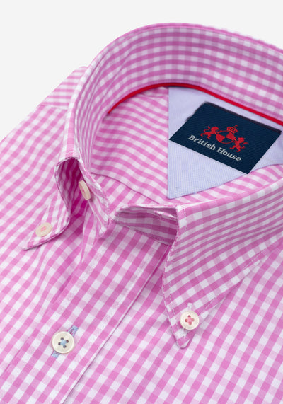 Windsor Pink Checked Poplin Shirt