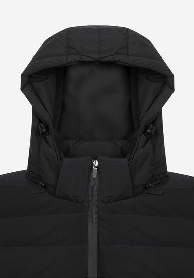 Jet Black Puffer Down Jacket