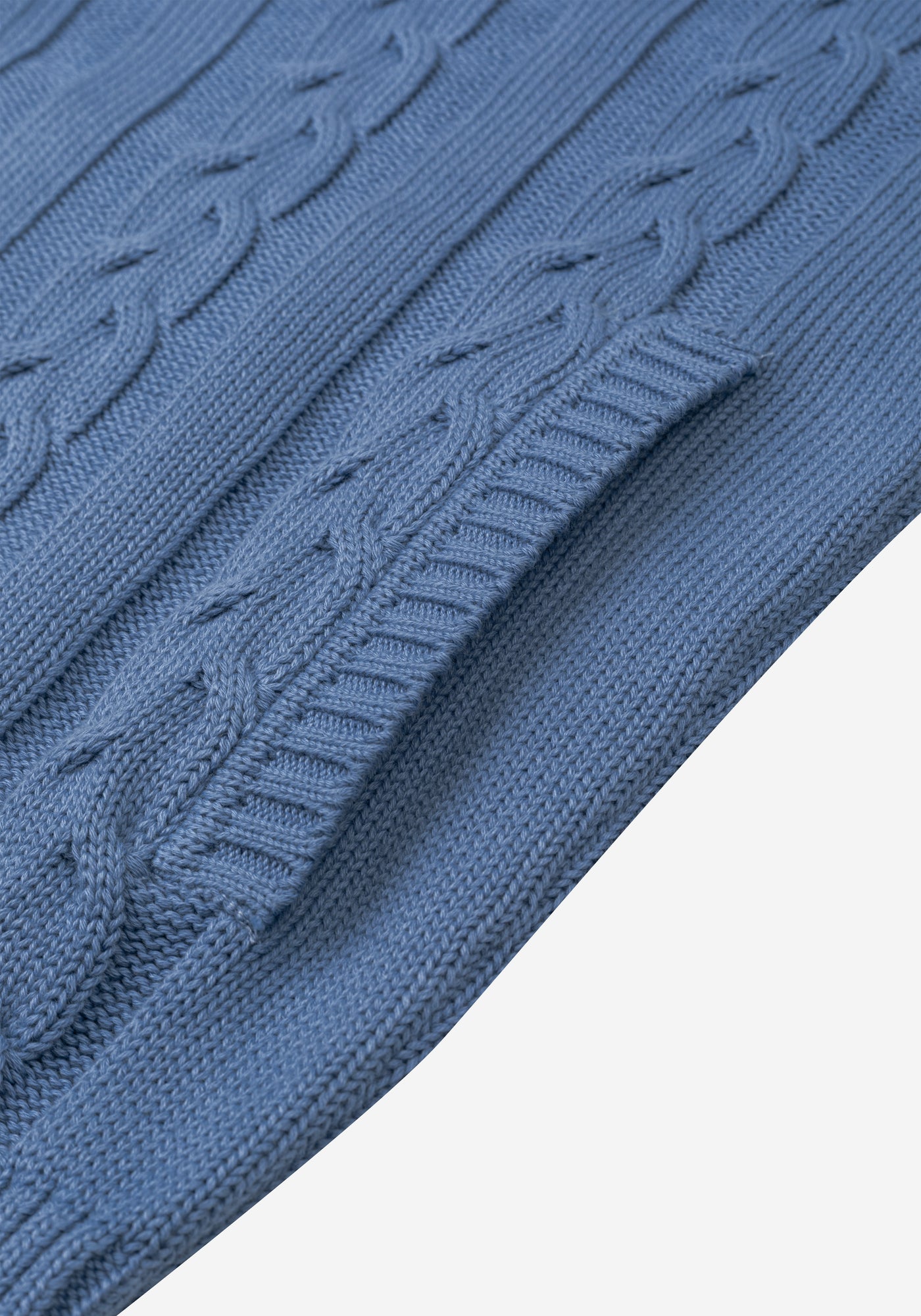 Cornflower Blue Heavy Knitted Cardigan