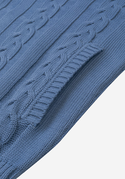 Cornflower Blue Heavy Knitted Cardigan