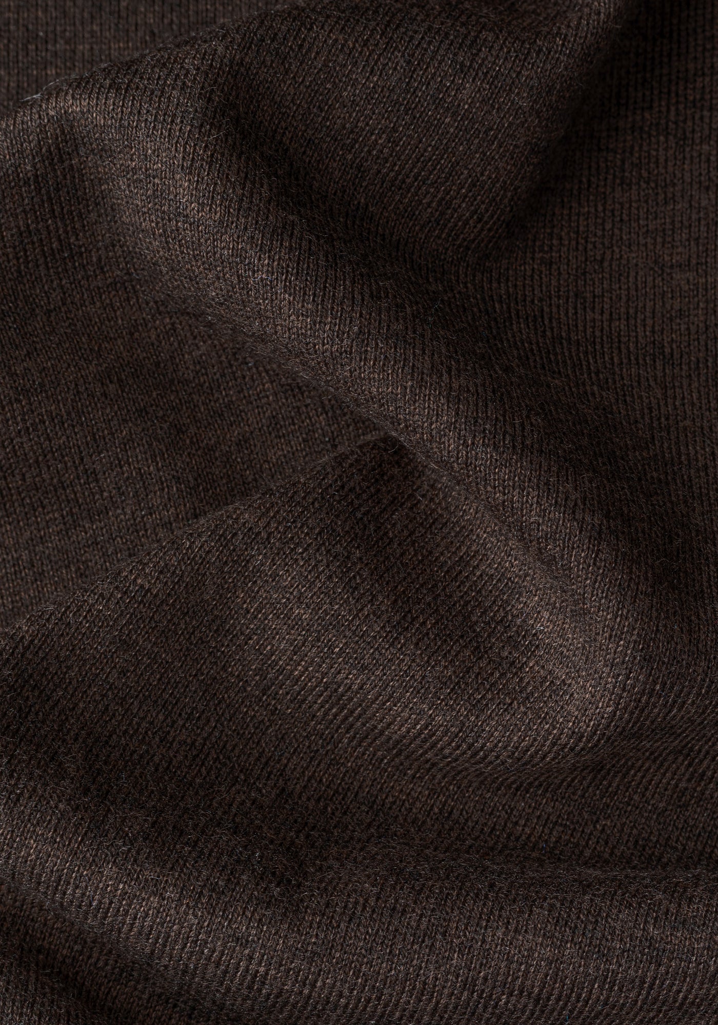 Clay Brown Merino Wool Blend Pullover